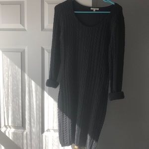 Grey knit dress